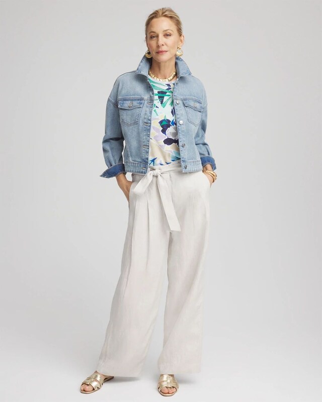Hollywood Waist Belted Linen Pants - image 2